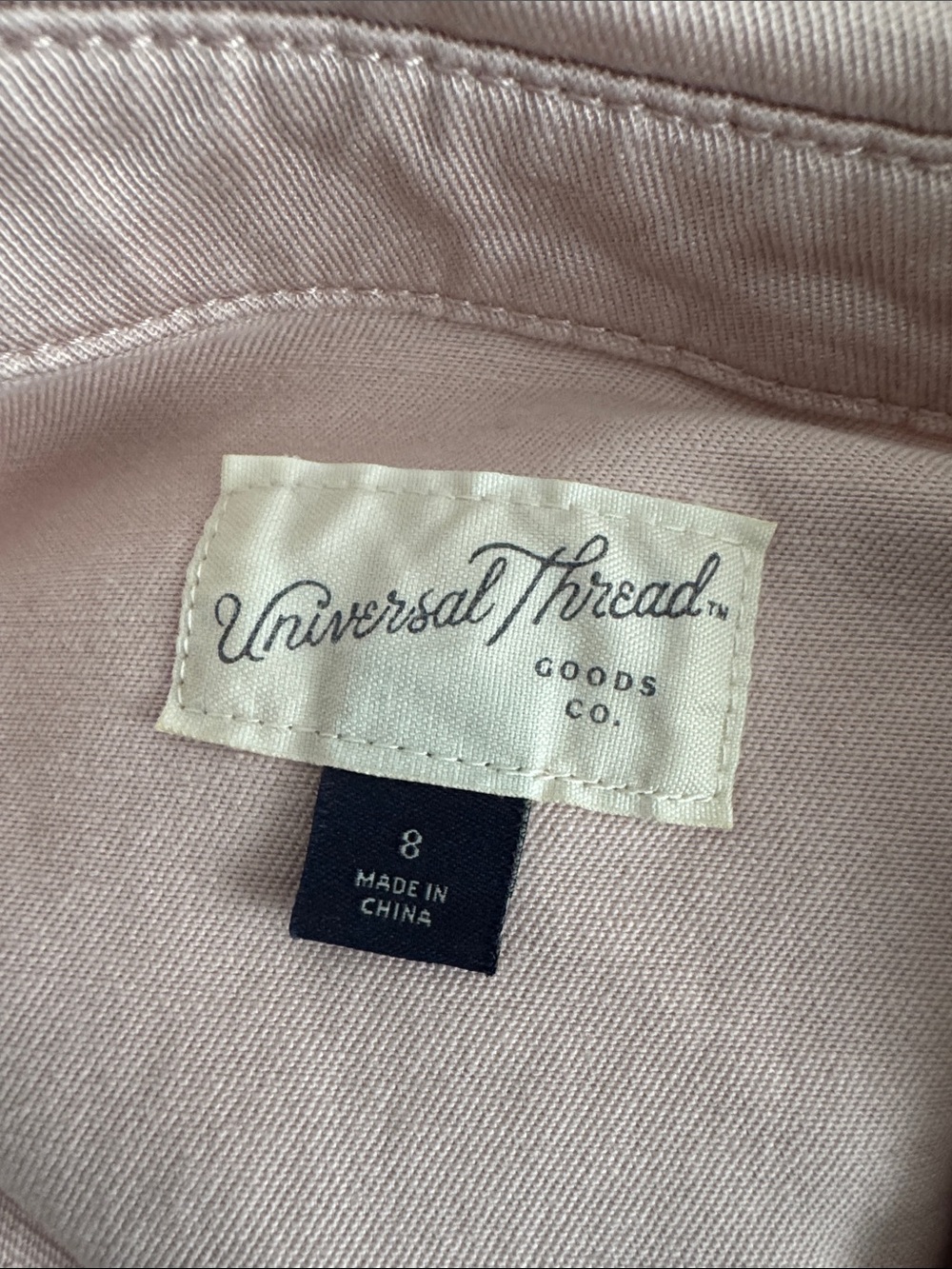 Universal Thread Size 8 Pink Utility Jumpsuit Belted Zip Front Long Sleeve - Picture 5 of 5